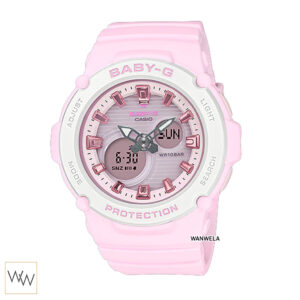 นาฬิกาข้อมือผู้หญิง BABY-G รุ่น BGA-270-4A สีชมพูพาสเทล ดีไซน์สปอร์ต กันน้ำ 100 เมตร เหมาะกับลุคแคชชวล