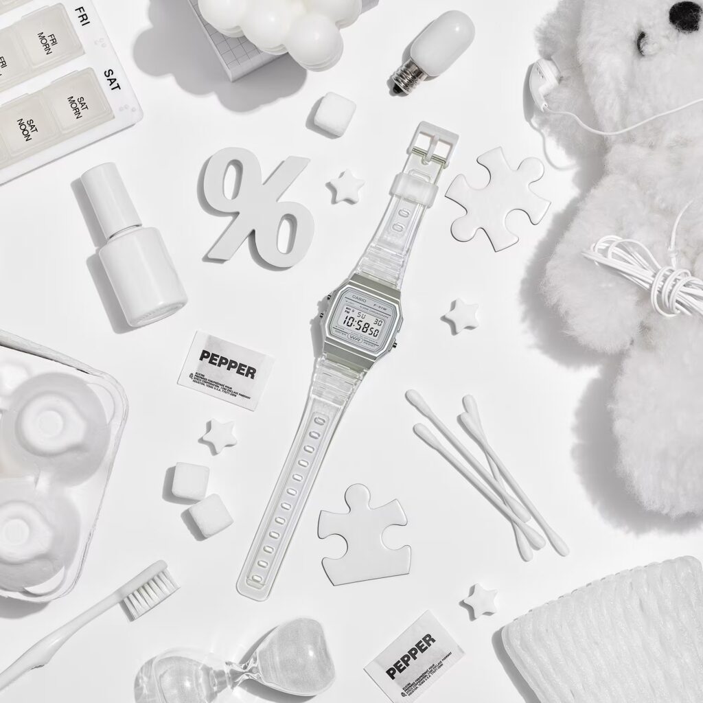 Casio F-91WS นาฬิกาดิจิตอลใสสำหรับผู้หญิงและผู้ชาย ยูนิเซ็กส์