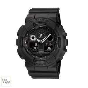 Casio G-Shock GA-100-1A1 นาฬิกาข้อมือผู้ชาย สีดำ ดีไซน์สปอร์ต