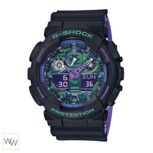 นาฬิกาข้อมือ Casio G-Shock รุ่น GA-100BL-1A ดีไซน์สปอร์ต ทนทาน กันกระแทก พร้อมฟังก์ชันดิจิตอลและอนาล็อก