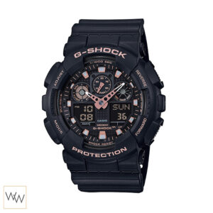 นาฬิกาข้อมือ Casio G-Shock รุ่น GA-100GBX-1A4 ดีไซน์สปอร์ต ทนทาน กันกระแทก พร้อมฟังก์ชันดิจิตอลและอนาล็อก