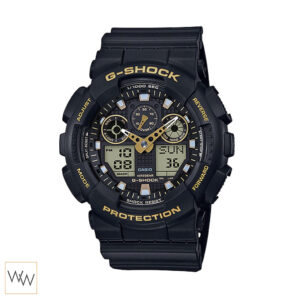 นาฬิกาข้อมือ Casio G-Shock รุ่น GA-100GBX-1A9 ดีไซน์สปอร์ต ทนทาน กันกระแทก พร้อมฟังก์ชันดิจิตอลและอนาล็อก