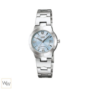 นาฬิกาข้อมือผู้หญิง Casio รุ่น LTP-1241D-2A หน้าปัดสีฟ้า สายสแตนเลส ดีไซน์เรียบหรู ใส่ง่ายทุกวัน