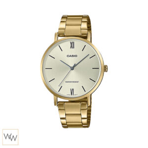 นาฬิกา Casio LTP-VT01G-9B ตัวเรือนสีทอง หน้าปัดทอง สไตล์เรียบหรู