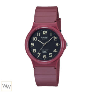Casio MQ-24UC-3B นาฬิกาสีแดง รุ่นใหม่ ดีไซน์มินิมอล สำหรับผู้หญิงและผู้ชาย