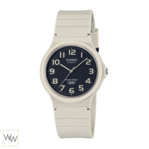 Casio MQ-24UC-3B นาฬิกาสีเบจ รุ่นใหม่ ดีไซน์มินิมอล สำหรับผู้หญิงและผู้ชาย