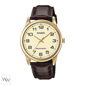 นาฬิกา Casio รุ่น MTP-V001GL-9B ผู้ชาย สายหนังสีน้ำตาล