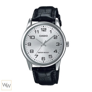 นาฬิกา Casio รุ่น MTP-V001L-1B ผู้ชาย หน้าปัดเงิน