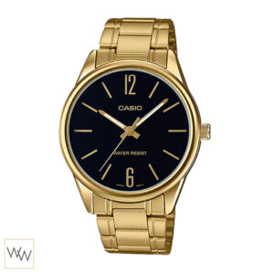 นาฬิกา Casio MTP-V005G-1BUDF หน้าดำ สายทอง ของแท้