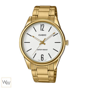 นาฬิกา Casio MTP-V005G-7BUDF หน้าขาว สายทอง ของแท้