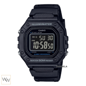 นาฬิกา Casio W-218H-1BV สีดำ หน้าปัดดิจิตอล