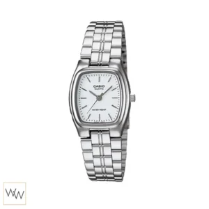 นาฬิกา Casio ผู้หญิง LTP-1169D-7ARDF สายสแตนเลสสีเงินหน้าปัดสีขาว