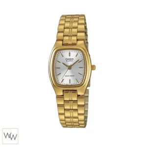 นาฬิกา Casio LTP-1169N-7ARDF ตัวเรือนและสายสีทองหน้าปัดสีเงิน