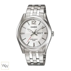 นาฬิกา Casio ผู้ชาย MTP-1335D-7AVDF หน้าปัดเงิน หลักบอกเวลาสีเงิน สายสแตนเลส
