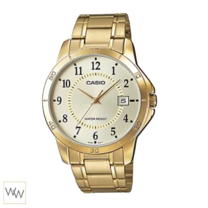 นาฬิกา Casio MTP-V004G-9BUDF สีทองหน้าปัดทอง