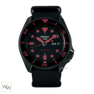 นาฬิกา Seiko 5 Sports SRPD83K1 Automatic ตัวเรือนสีดำสายยางซิลิโคน