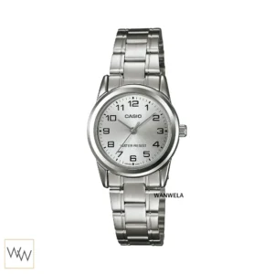 นาฬิกา Casio ผู้หญิง LTP-V001D-7BUDF สายสแตนเลสสีเงิน