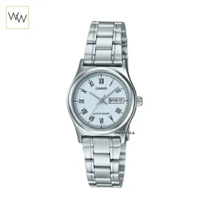 นาฬิกา Casio ผู้หญิง LTP-V006D-2BUDF สายสแตนเลส หน้าปัดฟ้าเลขโรมัน