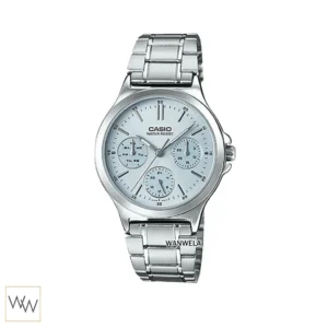 นาฬิกา Casio ผู้หญิง LTP-V300D-2AUDF สายสแตนเลส หน้าปัดฟ้าพาสเทล