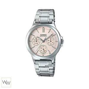 นาฬิกา Casio ผู้หญิง LTP-V300D-4AUDF สายสแตนเลส หน้าปัดชมพูพาสเทล