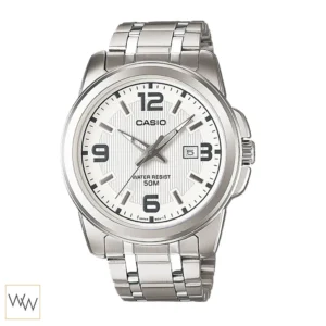 นาฬิกา Casio ผู้ชาย MTP-1314D-7AVDF สายสแตนเลส หน้าปัดสีขาว