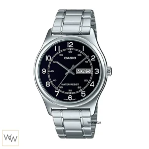 นาฬิกา Casio ผู้ชาย MTP-V006D-1B2UDF สายสแตนเลส หน้าปัดดำเลขอารบิก