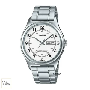 นาฬิกา Casio ผู้ชาย MTP-V006D-7B2UDF สายสแตนเลส หน้าปัดขาวเลขอารบิก