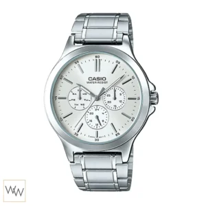 นาฬิกา Casio ผู้ชาย MTP-V300D-7AUDF สายสแตนเลส สายสแตนเลส หน้าปัดเงิน
